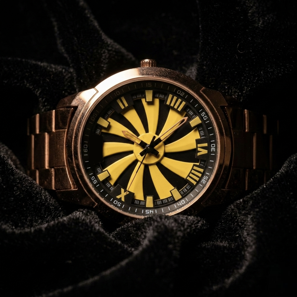 Copper Blaze - Yellow Dial Luxury Watch for Men