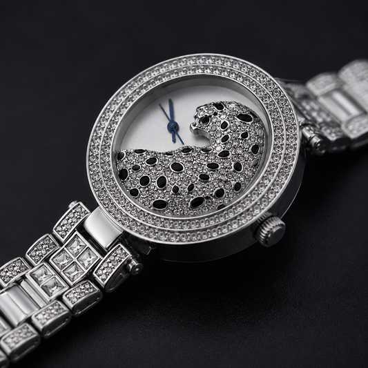 Luxury Panther Crystal Watch